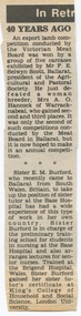 Ballarat Courier - Sr E. M. Burford, Tutor Ballarat Base Hospital - from Wales