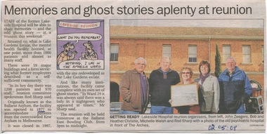 Ballarat Courier - Lakeside Hospital, reunion 2008