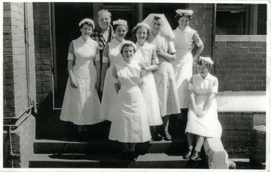 Margaret Griffiths (nee Gallagher) commenced training Oct 1952,  x 3 photos