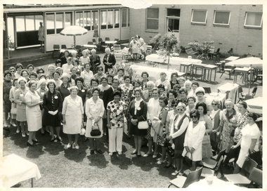 Midwifery Reunion, 1972 - Dr Sloss & many senior nursing staff in attendance