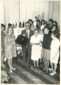 Fream Collection - Mr Fream's BBH farewell - leaving to study medicine_photo & newspaper, plus Medical Graduation