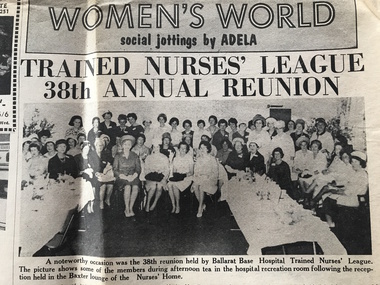 Ballarat Courier - 1966, 38th Annual Reunion & Finals Dinner, School Jan 1964