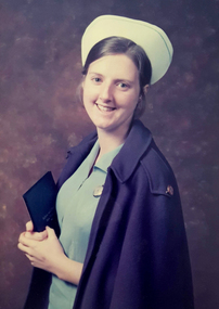Heather Liddicoat (nee Kinnersly) - commenced training Feb 1973 - Graduation Portrait