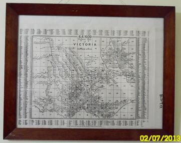 Map - Railway Map Of Victoria 1939