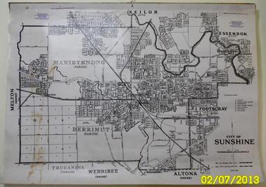 Map - CITY OF SUNSHINE MAP June 1967, 1967