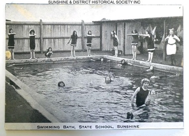 Photograph, SWIMMING BATH, State School, Sunshine Victoria