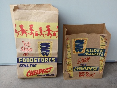Memorabilia - SSW Supermarket Brown Paper Grocery Bag