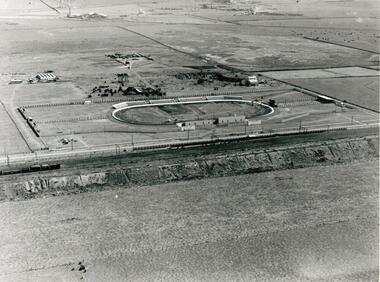 Photograph - White City Aerial photographs of White City greyhound racing venue, Pratt, Charles Daniel, (1892 - 1968)