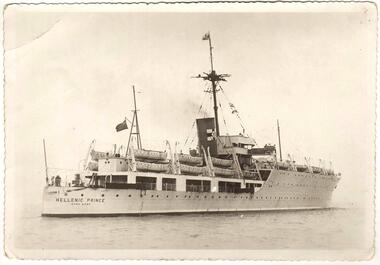 Photograph - Hellenic Prince Ship, Copy 27/01/2014 - (Original Post Card circa 1950)