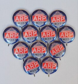 Air Raid Precautions (ARP) badges, Circa early 1940's