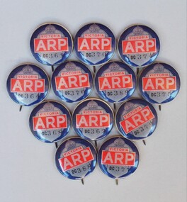 Memorabilia - Air Raid Precautions (ARP) badges, Circa early 1940's