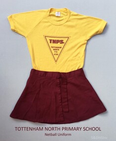 Sports Uniform (Netball) - TOTTENHAM NORTH PRIMARY SCHOOL, 'Ryder' Brand T-Shirt, Early to mid 1980's