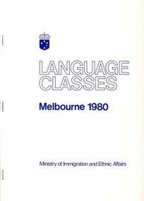 Booklet (item) - Language Classes Melbourne 1980