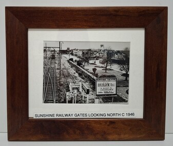 Photograph - Sunshine Railway Gates Looking North C1946 Photograph