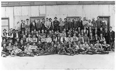 Photograph - Returned Solders Employed At Sunshine Harvester Works Nov 1919