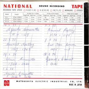 Audio - City Of Sunshine Council Meeting Tape Recordings 22nd July 1975