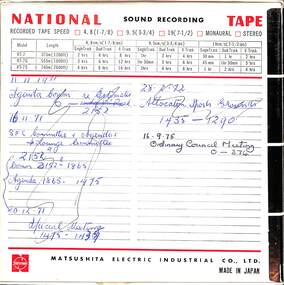 Audio - City Of Sunshine Council Meeting Tape Recordings 16th September 1975 To 30th September 1975