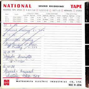 Audio - City Of Sunshine Council Meeting Tape Recordings 11th January 1977 To 18th April 1977