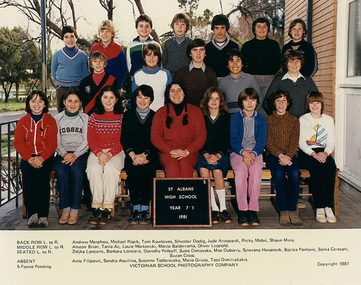 Photograph - St. Albans High School 1981 Class Photographs