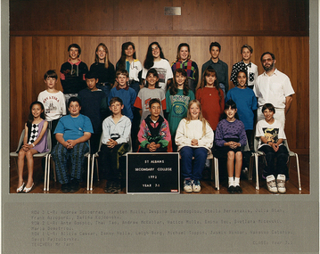 Photograph - St. Albans Secondary College School 1992 Class Photographs