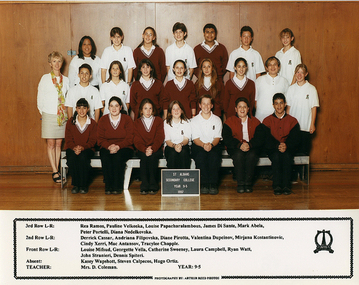 Photograph - St. Albans Secondary College 1997 Class Photographs