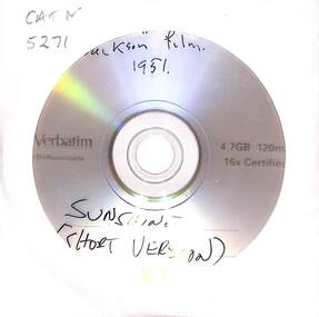 Film - J. H. Jackson Film Sunshine Short Version DVD