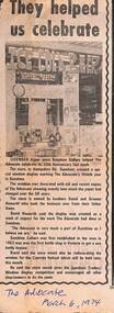 Article - Sunshine Cellars Hampshire Road Sunshine, The Advocate, 6/3/1974