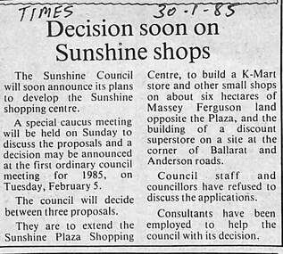Archive - Sunshine Plaza / Market Place Development