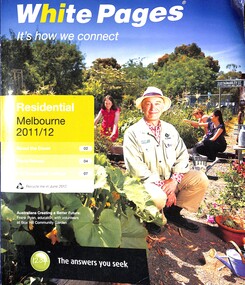 Book - White Pages Residential Melbourne 2011 - 2012 Directory, Telstra Corporation Limited, White Pages Residential Melbourne 2011/12