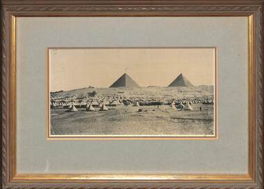 Photograph - Alexander Robert Learmonth 1st Victorian Brigade Artillery Desert Camp Cairo Photograph