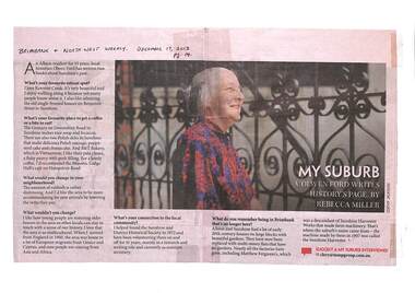 Archive - Sunshine And District Historical Society In Local Print Media