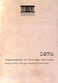 Document - Digitisation Of Heritage Materials, National Library of Australia, 2010