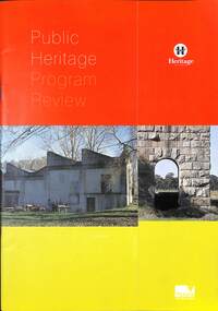 Document - Public Heritage Program Review Report, Heritage Victoria, 2002
