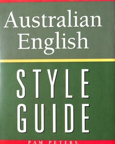 Book - The Cambridge Australian English Style Guide, Pam Peters, 1995
