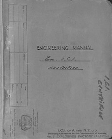 Manual - ICI Engineering Manual - Barium Nitrate Centrifugal Operating Instructions