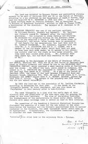 Archive - Historical Background Of Mounsey Street Area Sunshine, Olwen Ford, March 1977