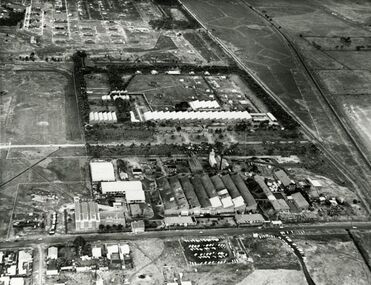 Photograph - ICI / Leathercloth Factory Late 1950's Aerial Photograph, Ian Russell, 1950's