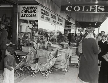 Photograph - Coles Store Main Road East St. Albans Opening Day 1960 Photograph
