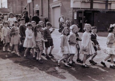Photograph - Braybrook State School Excursion To The Melbourne Show C1958 Photograph