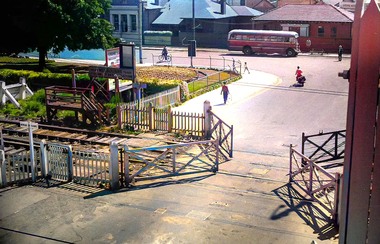 Photograph - Sunshine Station Railway Gates Photograph