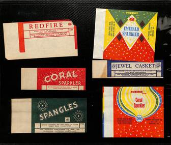 Ephemera - Phoenix Fireworks labels, [1940]