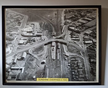 Photograph - Aerial view of Sunshine Station 1963 Photograph, 1962