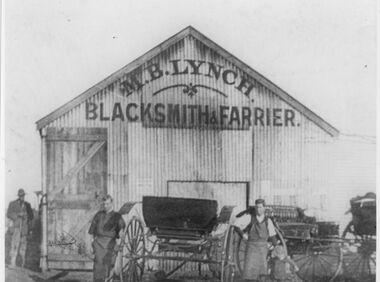 Photograph - MB Lynch Blacksmith and Farrier Building, [1913]