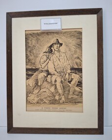 Drawing - A Voice from ANZAC Drawing, 1927