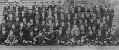 Photograph - Sunshine Technical School Boys at assembly about 1933, 1933