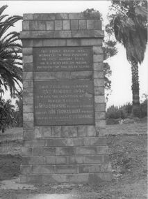 Photograph - Plaque of the River League Maribyrnong River, 1970