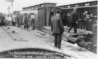 Photograph - Sunshine Railway Disaster Photos, 1908