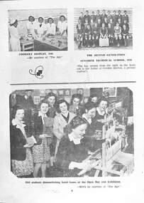 Photograph - Sunshine Technical School - Cookery, Needlecraft and 1920 Class Photo, circa 1980s