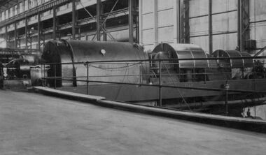 Photograph - Steam driven generator at HV McKay, 1915
