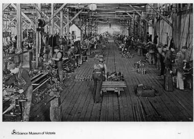 Photograph - HV McKay machine shop